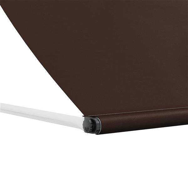 Grote foto vidaxl markies bruin 350 x 150 cm 180 g m polyester met pu coating tuin en terras overige tuin en terras