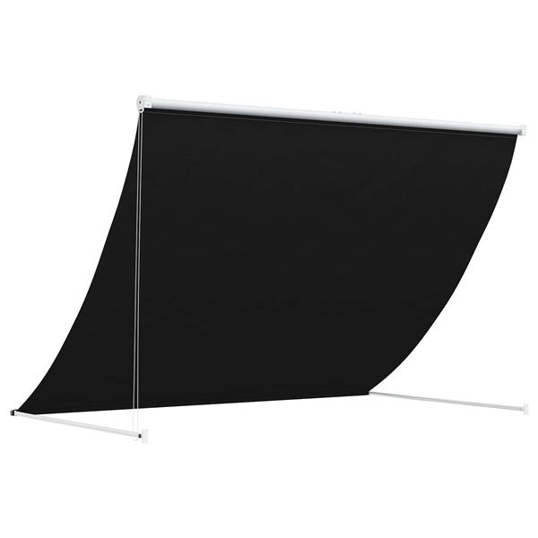 Grote foto vidaxl markies zwart 300 x 150 cm 180 g m polyester met pu coating tuin en terras overige tuin en terras