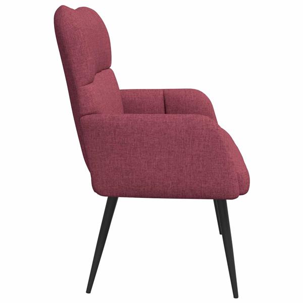 Grote foto vidaxl twee persoons sofa wijnrood 115 x 61 x 87 cm stof huis en inrichting bankstellen