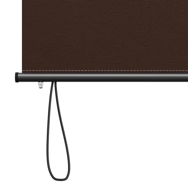 Grote foto vidaxl rolgordijn bruin 160 x 250 cm stof en aluminium huis en inrichting gordijnen en lamellen