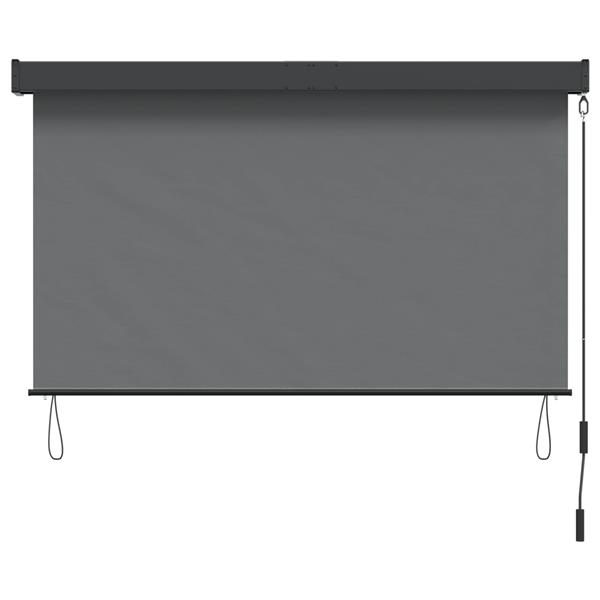 Grote foto vidaxl rolgordijn lichtgrijs 100 x 250 cm stof en aluminium huis en inrichting gordijnen en lamellen