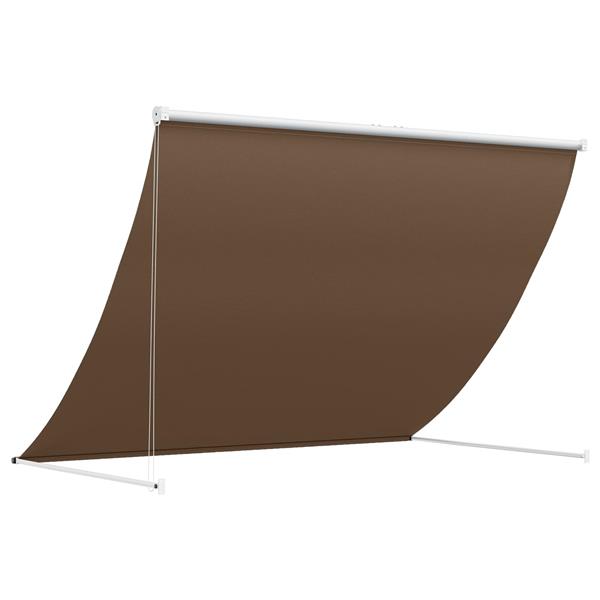 Grote foto vidaxl markies taupe 400 x 150 cm 180 g m polyester met pu coating tuin en terras overige tuin en terras