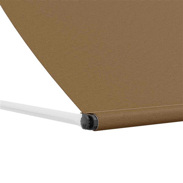Grote foto vidaxl markies beige 400 x 150 cm 180 g m polyester met pu coating tuin en terras overige tuin en terras