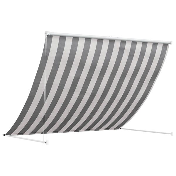 Grote foto vidaxl markies antraciet en wit 200 x 150 cm tuin en terras overige tuin en terras
