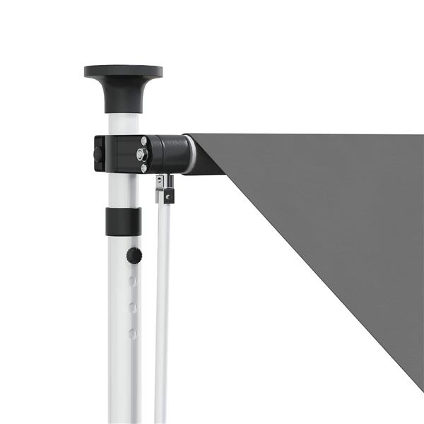 Grote foto vidaxl handmatig uitschuifbare luifel lichtgrijs 300 cm tuin en terras overige tuin en terras