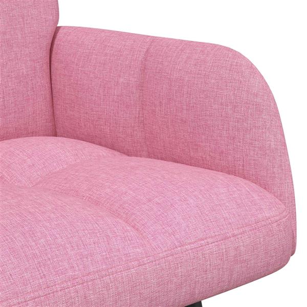 Grote foto vidaxl twee persoons sofa roze 115 x 61 x 87 cm stof huis en inrichting bankstellen