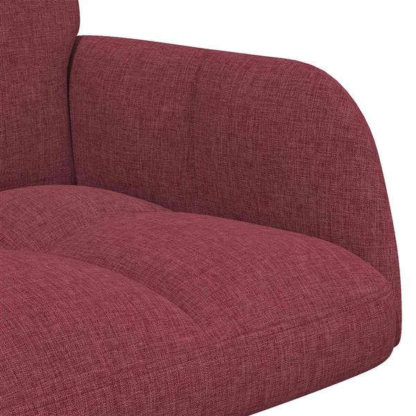 Grote foto vidaxl twee persoons sofa wijnrood 115 x 61 x 87 cm stof huis en inrichting bankstellen