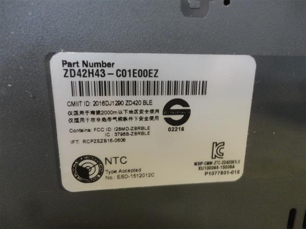 Grote foto zebra zd420 thermal direct printer 203dpi usb ethernet bluetooth zd420d computers en software printers