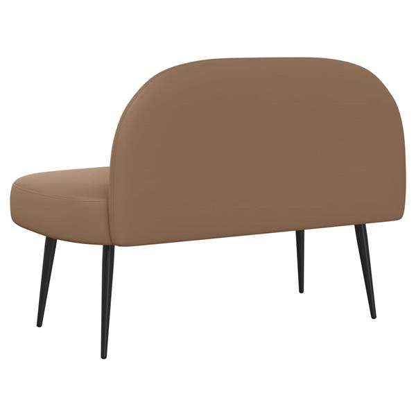 Grote foto vidaxl beklede bank met rugleuning cappuccino 110 x 60 x 76 cm huis en inrichting overige huis en inrichting