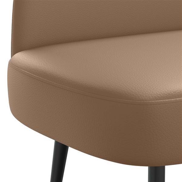 Grote foto vidaxl beklede bank met rugleuning cappuccino 110 x 60 x 76 cm huis en inrichting overige huis en inrichting