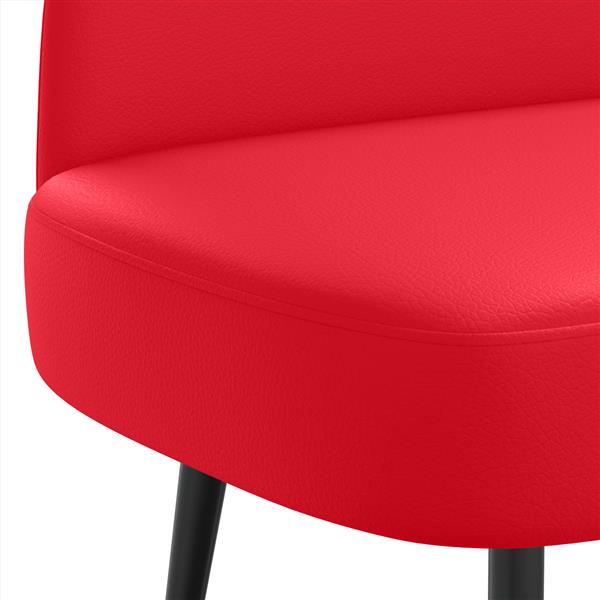 Grote foto vidaxl beklede bank met rugleuning rood 110 x 60 x 76 cm kunstleer huis en inrichting overige huis en inrichting