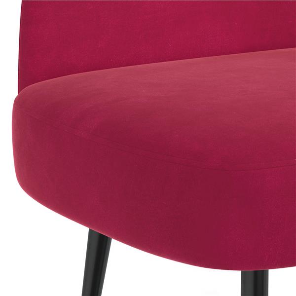 Grote foto vidaxl beklede bank met rugleuning wijnrood 110 x 60 x 76 cm fluweel huis en inrichting overige huis en inrichting