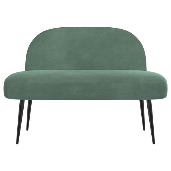 Grote foto vidaxl beklede bank met rugleuning zeegroen 110 x 60 x 76 cm fluweel huis en inrichting overige huis en inrichting