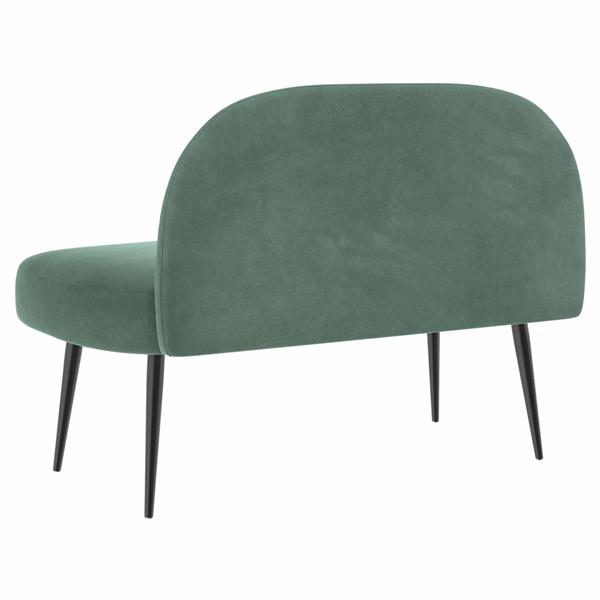 Grote foto vidaxl beklede bank met rugleuning zeegroen 110 x 60 x 76 cm fluweel huis en inrichting overige huis en inrichting