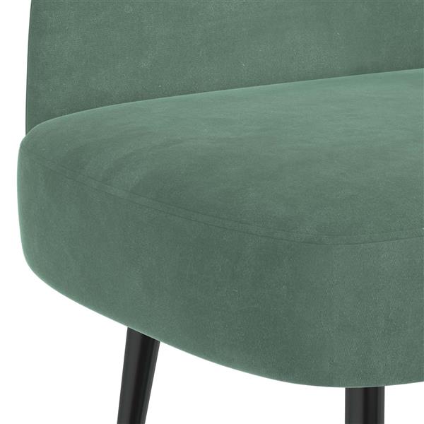 Grote foto vidaxl beklede bank met rugleuning zeegroen 110 x 60 x 76 cm fluweel huis en inrichting overige huis en inrichting