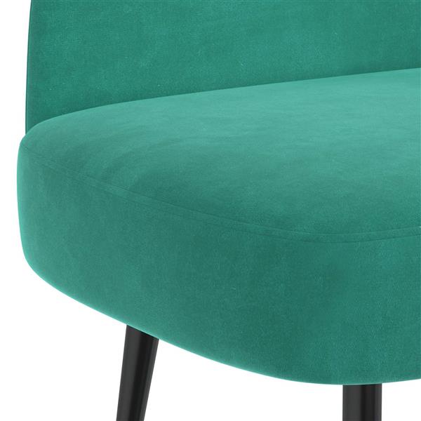 Grote foto vidaxl beklede bank met rugleuning turquoise 110 x 60 x 76 cm fluweel huis en inrichting overige huis en inrichting