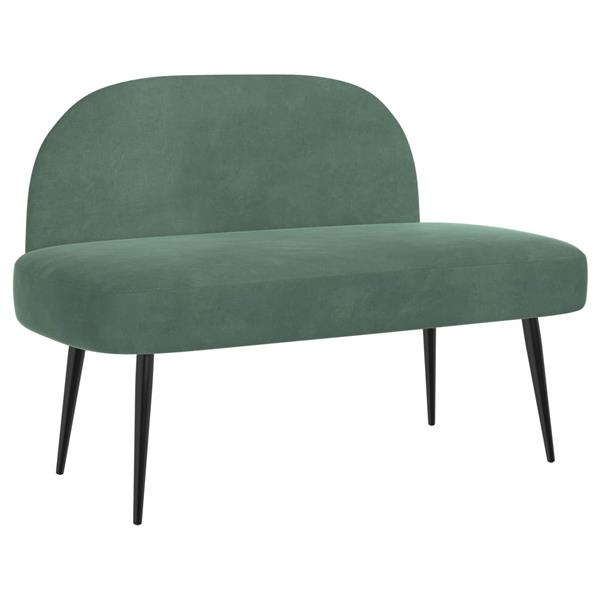 Grote foto vidaxl beklede bank met rugleuning zeegroen 110 x 60 x 76 cm fluweel huis en inrichting overige huis en inrichting