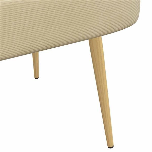 Grote foto vidaxl beklede bank met rugleuning lichtgroen grijs 110 x 60 x 76 cm huis en inrichting overige huis en inrichting