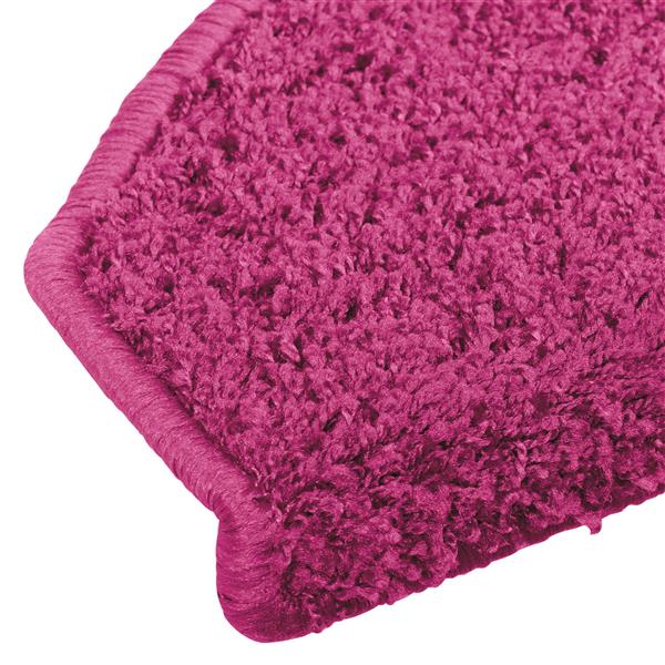 Grote foto vidaxl zelfklevende trapmatten halfrond 15 pcs roze 80 x 24 5 x 3 5 cm huis en inrichting overige huis en inrichting