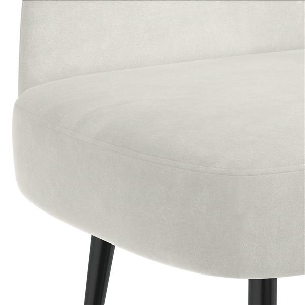 Grote foto vidaxl beklede bank met rugleuning cr mekleurig 110 x 60 x 76 cm huis en inrichting overige huis en inrichting