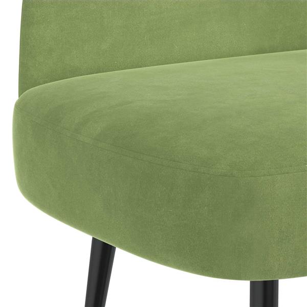 Grote foto vidaxl beklede bank met rugleuning lichtgroen 110 x 60 x 76 cm fluweel huis en inrichting overige huis en inrichting