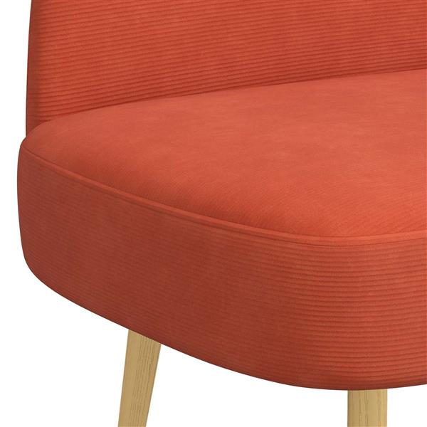 Grote foto vidaxl beklede bank met rugleuning rood oranje 110 x 60 x 76 cm huis en inrichting overige huis en inrichting