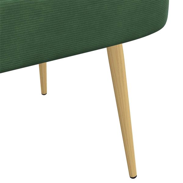 Grote foto vidaxl beklede bank met rugleuning jungle groen 110 x 60 x 76 cm huis en inrichting overige huis en inrichting