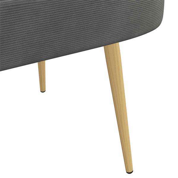 Grote foto vidaxl beklede bank met rugleuning donkergrijs 110 x 60 x 76 cm huis en inrichting overige huis en inrichting