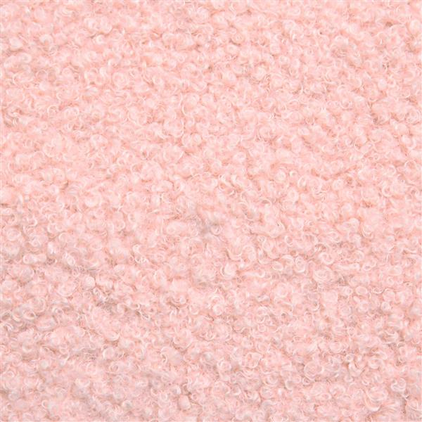 Grote foto vidaxl beklede bank met rugleuning roze 110 x 60 x 76 cm boucl huis en inrichting overige huis en inrichting