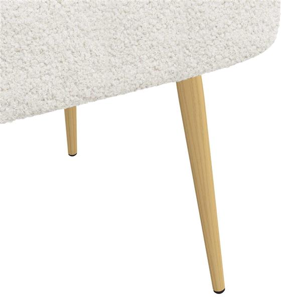 Grote foto vidaxl beklede bank met rugleuning cr mekleurig 110 x 60 x 76 cm huis en inrichting overige huis en inrichting