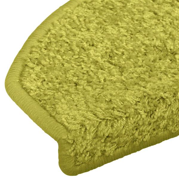 Grote foto vidaxl zelfklevende trapmatten 15 pcs groen 80 x 24 5 x 3 5 cm huis en inrichting overige huis en inrichting