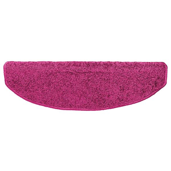 Grote foto vidaxl zelfklevende trapmatten halfrond 15 pcs roze 80 x 24 5 x 3 5 cm huis en inrichting overige huis en inrichting