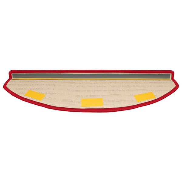 Grote foto vidaxl zelfklevende trapmatten halfrond 15 pcs rood 80 x 24 5 x 3 5 cm huis en inrichting overige huis en inrichting
