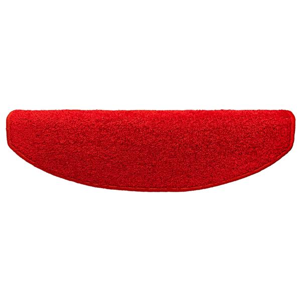 Grote foto vidaxl zelfklevende trapmatten halfrond 15 pcs rood 80 x 24 5 x 3 5 cm huis en inrichting overige huis en inrichting