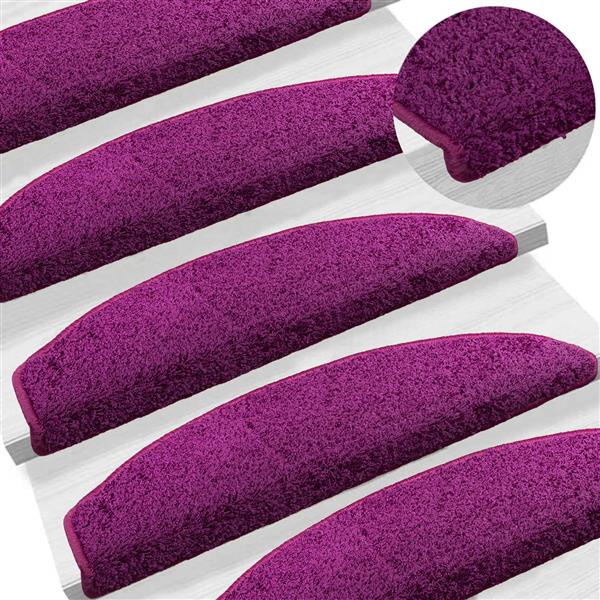 Grote foto vidaxl zelfklevende trapmatten 15 pcs violet 80 x 24 5 x 3 5 cm huis en inrichting overige huis en inrichting