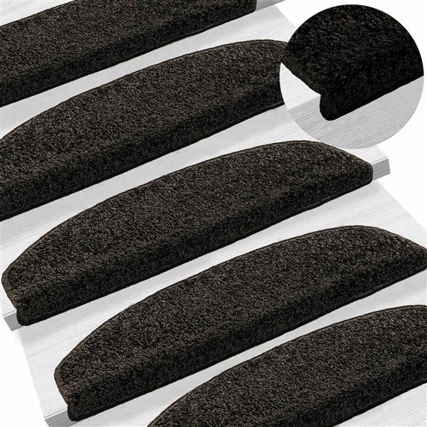 Grote foto vidaxl zelfklevende trapmatten 15 pcs antracietkleurig vilt 100 pp huis en inrichting overige huis en inrichting