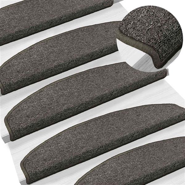 Grote foto vidaxl zelfklevende trapmatten 15 pcs donkergrijs 80 x 24 5 x 3 5 cm huis en inrichting overige huis en inrichting
