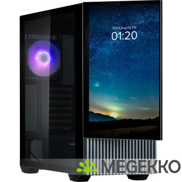 Grote foto zalman z10 ds midi tower zwart computers en software behuizingen en kasten
