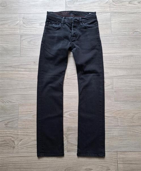 Grote foto zwarte denim broek tommy hilfiger w29 l32 kleding heren spijkerbroeken en jeans