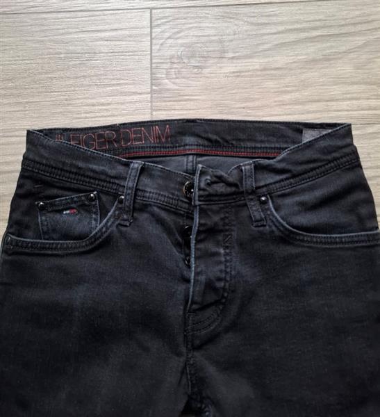 Grote foto zwarte denim broek tommy hilfiger w29 l32 kleding heren spijkerbroeken en jeans