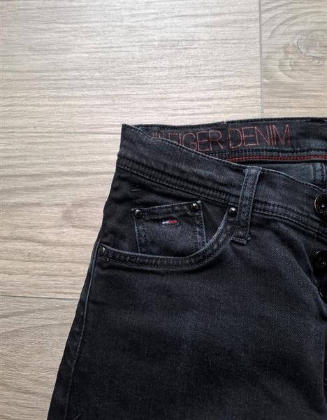 Grote foto zwarte denim broek tommy hilfiger w29 l32 kleding heren spijkerbroeken en jeans