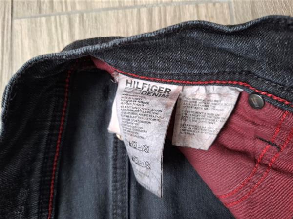 Grote foto zwarte denim broek tommy hilfiger w29 l32 kleding heren spijkerbroeken en jeans