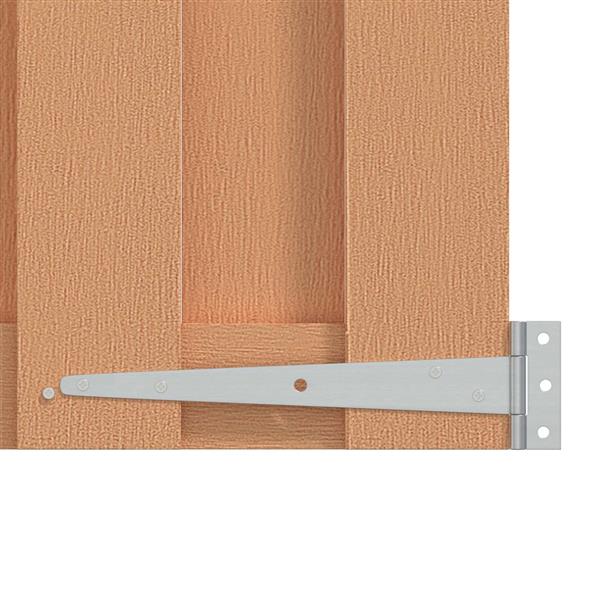 Grote foto vidaxl tuinpoort 100 x 100 cm wpc en aluminium bruin tuin en terras hekken en schuttingen