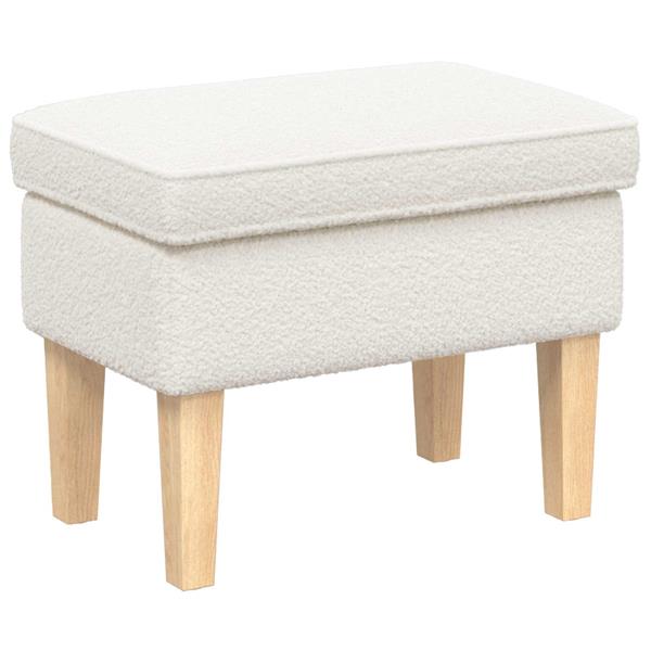 Grote foto vidaxl voetenbank cr mekleurig 55 x 35 x 41 cm boucl huis en inrichting stoelen