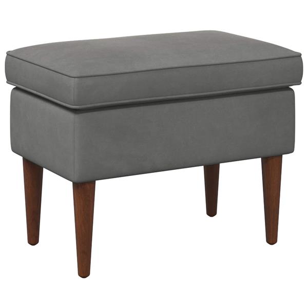 Grote foto vidaxl voetenbank donkergrijs 55 x 35 x 41 cm fluweel huis en inrichting stoelen