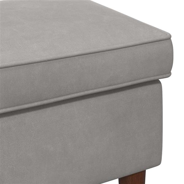 Grote foto vidaxl voetenbank lichtgrijs 55 x 35 x 41 cm fluweel huis en inrichting stoelen