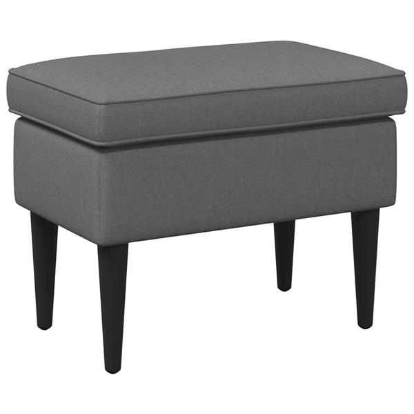 Grote foto vidaxl voetenbank donkergrijs 55 x 35 x 41 cm stof huis en inrichting stoelen