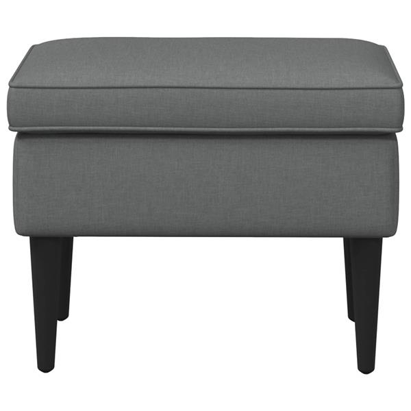 Grote foto vidaxl voetenbank donkergrijs 55 x 35 x 41 cm stof huis en inrichting stoelen