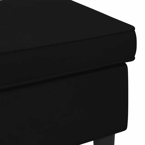 Grote foto vidaxl voetenbank zwart 55 x 35 x 41 cm fluweel huis en inrichting stoelen