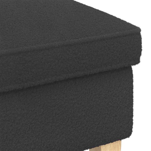 Grote foto vidaxl voetenbank donkergrijs 55 x 35 x 41 cm boucl huis en inrichting stoelen